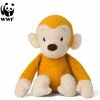 WWF Klub mláďat WWF - opička Mago (žltá, 22 cm) s pískatkom, mäkká hračka pre batoľatá