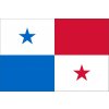 Panama vlajka - 150 x 225 cm - tunel, karabína Panama vlajka - 150 x 225 cm - tunel, karabína