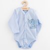 Dojčenské celorozopínacie body s dlhým rukávom New Baby Happy Elephant blue 62 (3-6m) Dojčenské celorozopínacie body s dlhým rukávom New Baby Happy Elephant blue 62 (3-6m)