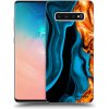 Picasee silikónový prehľadný obal pre Samsung Galaxy S10 Plus G975 - Gold blue Picasee silikónový prehľadný obal pre Samsung Galaxy S10 Plus G975 - Gold blue