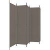 VidaXL Paraván 5-panelový 250 x 200 cm antracitový VidaXL Paraván 5-panelový 250 x 200 cm antracitový