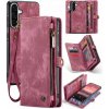 Multifunkčné peňaženkové puzdro CaseMe Detachable červené – Samsung Galaxy A36 Multifunkčné peňaženkové puzdro CaseMe Detachable červené – Samsung Galaxy A36