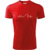 Stafordšírsky bulteriér EKG - Pánske tričko Fantasy športové - 3XL ( Červená ) Stafordšírsky bulteriér EKG - Pánske tričko Fantasy športové - 3XL ( Červená )