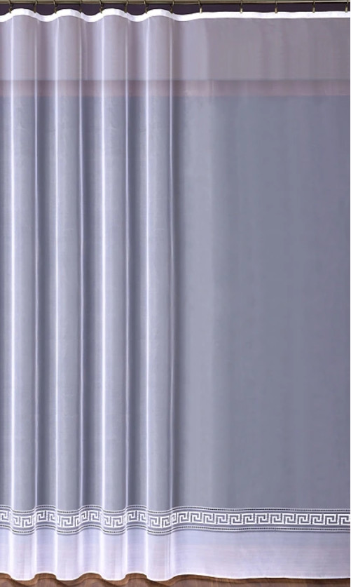 Grécky vzor metrážová záclona biela, 5 rozmerov POSLEDNÉ METRY Výška: 150cm