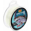 WFT Splietaná Šnúra Targetfish 8 Meerforelle Forelle Polopriehľadná - 0,10 mm 7 kg 180 m