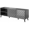 Cama TV stolík ABETO 150x42x52 grafit/grafit lesklý Cama TV stolík ABETO 150x42x52 grafit/grafit lesklý