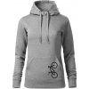 Bicykel na výšku - Mikina dámská Cape s kapucí - 2XL ( Tmavosivý melír ) Bicykel na výšku - Mikina dámská Cape s kapucí - 2XL ( Tmavosivý melír )