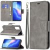 Peňaženkové kožené puzdro LAMBSKIN na Oppo Reno 5 5G - Šedá Peňaženkové kožené puzdro LAMBSKIN na Oppo Reno 5 5G - Šedá
