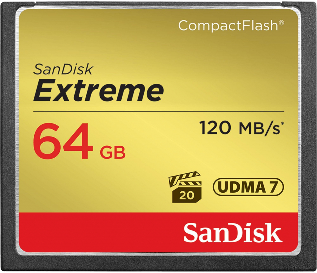 SanDisk CompactFlash Extreme 64GB UDMA7 SDCFXSB-064G-G46