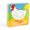 Bigjigs Toys puzzle životný cyklus sliepky Bigjigs Toys puzzle životný cyklus sliepky