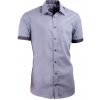 Sivá pánska košeľa s krátkym rukávom slim fit Aramgad 40139, Velikost 37/38 (S) Sivá pánska košeľa s krátkym rukávom slim fit Aramgad 40139, Velikost 37/38 (S)