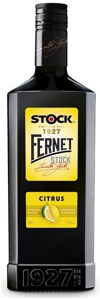 Fernet Stock Citrus 27% 0,7 l (čistá fľaša)