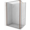 Mexen Kioto sprchová stena Walk-in 160 x 30 cm, čierny rám, ružové zlato - 800-160-212-60-70-030 Mexen Kioto sprchová stena Walk-in 160 x 30 cm, čierny rám, ružové zlato - 800-160-212-60-70-030