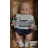 Realistické miminko chlapeček Arthur bílém svetříku s pruhy od firmy Lamagik (Realistická miminka ze Španělska) Realistické miminko chlapeček Arthur bílém svetříku s pruhy od firmy Lamagik (Realistická miminka ze Španělska)