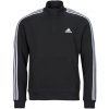 adidas Mikiny Essentials Fleece 3-Stripes 1/4-Zip Sweatshirt Čierna adidas Mikiny Essentials Fleece 3-Stripes 1/4-Zip Sweatshirt Čierna