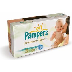 Pampers Premium care 3 midi 4-7kg 60ks