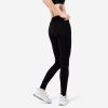 Domyos Dámske legíny na fitness Slim Fit+ 500 čierne