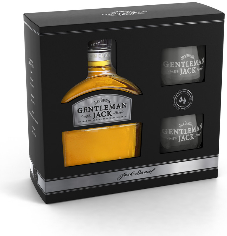 Jack Daniel\'s Gentleman jack 40% 0,7 l (darčekové balenie 2 poháre)