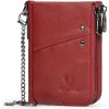 Humerpaul kožená peňaženka s retiazkou Quiot Červená Humerpaul kožená peňaženka s retiazkou Quiot Červená