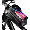 Predná taška na bicykel Čierna ľadvinka na rám bicykla Puzdro na telefón 1,7l Predná taška na bicykel Čierna ľadvinka na rám bicykla Puzdro na telefón 1,7l