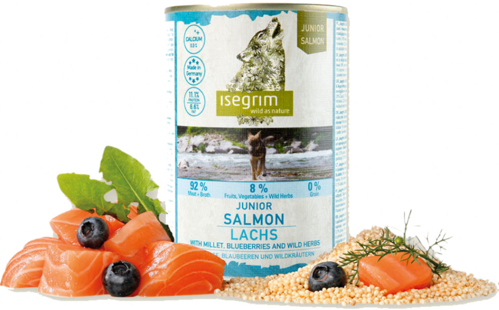 Isegrim dog Junior Salmon with Millet Blueberries & Wild Herbs 400 g