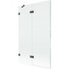 MEXEN/S - Lunar vaňová zástena 2-krídlová ľavá 110 x 150, transparent, grafit kartáčovaná 897-110-100-66-00-L MEXEN/S - Lunar vaňová zástena 2-krídlová ľavá 110 x 150, transparent, grafit kartáčovaná 897-110-100-66-00-L