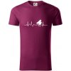 Piano ekg - krídlo - Tričko z organickej bavlny - 3XL ( Fuchsiová ) Piano ekg - krídlo - Tričko z organickej bavlny - 3XL ( Fuchsiová )