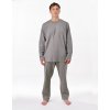 Gina Pánske dlhé pyžamo 79195P šedá peprmint XXL Gina Pánske dlhé pyžamo 79195P šedá peprmint XXL