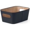 KÔŠ ÚLOŽNÝ 26*18*11CM ČIERNA PAPIER+LEPENKA KÔŠ ÚLOŽNÝ 26*18*11CM ČIERNA PAPIER+LEPENKA