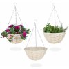 Pletený závesný košík na kvety RD37661, 3 ks. Pletený závesný košík na kvety RD37661, 3 ks.