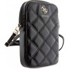 Guess PU Quilted 4G Metal Logo Wallet Phone Bag Zipper čierne Guess PU Quilted 4G Metal Logo Wallet Phone Bag Zipper čierne