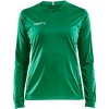 Craft SQUAD JERSEY SOLID LS W zelená