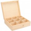 ČistéDrevo Drevená krabička na čaj (9 priehradiek) ČistéDrevo Drevená krabička na čaj (9 priehradiek)