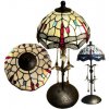 Lampa Tiffany VÁŽKA JANTAR Murano Drops Iron Base 56*25 Lampa Tiffany VÁŽKA JANTAR Murano Drops Iron Base 56*25
