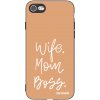 Picasee silikonový černý obal pro Apple iPhone 8 - Boss Mama Picasee silikonový černý obal pro Apple iPhone 8 - Boss Mama