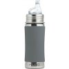 Pura Nerezová fľaša s náustkom 325 ml Šedá Pura Nerezová fľaša s náustkom 325 ml Šedá