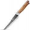 IZMAEL Damaškový kuchynský nôž Zayoku Steak/Hnedá 12.3 cm