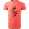 Husľový kľúč kvety - Klasické pánske tričko vyššej gramáže - 2XL ( Korálová ) Husľový kľúč kvety - Klasické pánske tričko vyššej gramáže - 2XL ( Korálová )