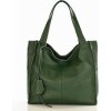 Mazzini kožená shopper kabelka Portofino Max s139c zelená