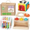 Woopie green montessori box 5v1 pre bábätká 11–12 mesiacov fsc Woopie green montessori box 5v1 pre bábätká 11–12 mesiacov fsc