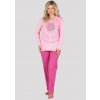 EVONA Dámske pyžamo P-Darla ružová L