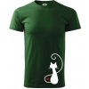 Zamilovaná mačka spredu - Klasické pánske tričko vyššej gramáže - 2XL ( Fľaškovozelená ) Zamilovaná mačka spredu - Klasické pánske tričko vyššej gramáže - 2XL ( Fľaškovozelená )