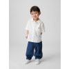GAP Baby košeľa zo zmesi ľanu Biela 18-24M GAP Baby košeľa zo zmesi ľanu Biela 18-24M