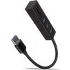 AXAGON HMA-CR3A, hub USB 3.2 Gen 1, 3x porty USB-A + čítačka kariet SD/microSD, kovový, kábel USB-A 20cm AXAGON HMA-CR3A, hub USB 3.2 Gen 1, 3x porty USB-A + čítačka kariet SD/microSD, kovový, kábel USB-A 20cm
