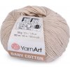 Pletacia priadza Baby Cotton 50 g béžová svetlá 1ks Pletacia priadza Baby Cotton 50 g béžová svetlá 1ks