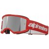 OKULIARE ALPINESTARS VISION 3 WORDMARK RED MIRROR-SIL OKULIARE ALPINESTARS VISION 3 WORDMARK RED MIRROR-SIL