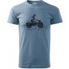 Celý život na výletě - motorka - Klasické pánske tričko vyššej gramáže - S ( Denim ) Celý život na výletě - motorka - Klasické pánske tričko vyššej gramáže - S ( Denim )