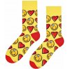 Ponožky Smile and Love žltá