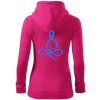 Yoga - lotus modrý (Moňas) - Mikina dámska trendy zipper s kapucňou - M ( Purpurová ) Yoga - lotus modrý (Moňas) - Mikina dámska trendy zipper s kapucňou - M ( Purpurová )