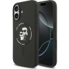 Karl Lagerfeld - Silicone KC Body Ring MagSafe puzdro pre iPhone 17 - čierne Karl Lagerfeld - Silicone KC Body Ring MagSafe puzdro pre iPhone 17 - čierne
